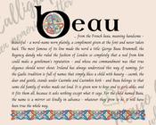 Beau - Celtic Name Print | Digital Download image