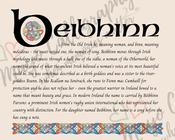 Beibhinn - Irish Name - Fine Art Print - 8x10" (20x25 cm) image
