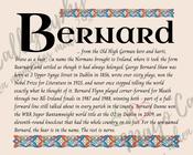 Bernard - Celtic Name Print | Fine Art Print - 8x10" (20x25 cm)