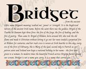 Bridget - Celtic Name Print | Fine Art Print