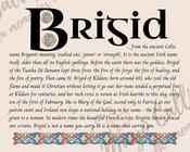 Brigid - Celtic Name Print | Fine Art Print image