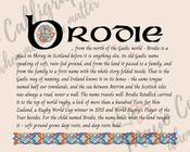 Brodie - Celtic Name Print | Fine Art Print - 8x10" (20x25 cm)