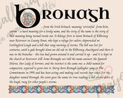 Bronagh - Celtic Name Print | Digital Download