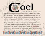 Cael - Celtic Name Print | Digital Download