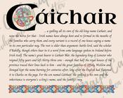 Cáithair - Celtic Name Print | Fine Art Print - 8x10" (20x25 cm)