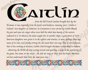 Caitlín - Celtic Name Print | Fine Art Print image