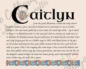 Caitlyn - Celtic Name Print | Fine Art Print - 16x20" (40x50 cm)