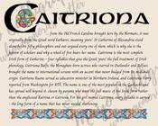 Caitríona - Celtic Name Print | Digital Download