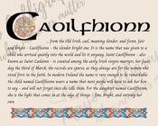 Caoilfhionn - Celtic Name Print | Fine Art Print image