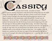 Cassidy - Celtic Name Print | Digital Download
