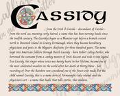 Cassidy - Celtic Name Print | Fine Art Print