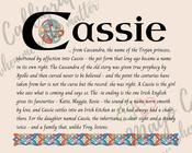 Cassie - Celtic Name Print | Digital Download