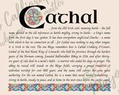 Cathal - Celtic Name Print | Fine Art Print - 16x20" (40x50 cm)