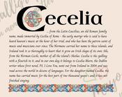 Cecelia - Celtic Name Print | Fine Art Print - 16x20" (40x50 cm)