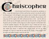 Christopher - Celtic Name Print | Fine Art Print - 8x10" (20x25 cm) image