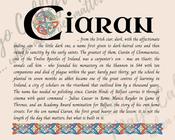 Ciaran - Celtic Name Print | Fine Art Print - 16x20" (40x50 cm)