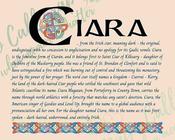 Ciara - Celtic Name Print | Fine Art Print