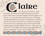 Claire - Celtic Name Print | Digital Download