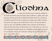 Clíodhna - Celtic Name Print | Fine Art Print - 16x20" (40x50 cm)