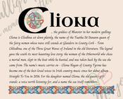 Cliona - Celtic Name Print | Digital Download