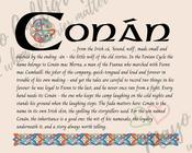 Conán - Celtic Name Print | Fine Art Print - 16x20" (40x50 cm) image