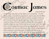 Cormac James - Celtic Name Print | Digital Download