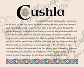Cushla - Celtic Name Print | Digital Download