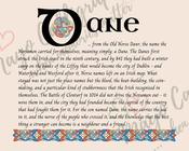 Dane - Celtic Name Print | Digital Download