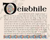 Deirbhile - Celtic Name Print | Fine Art Print - 16x20" (40x50 cm)