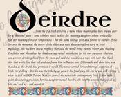 Deirdre - Celtic Name Print | Digital Download