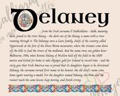 Delaney - Celtic Name Print | Fine Art Print - 8x10" (20x25 cm) image