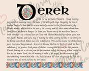 Derek - Celtic Name Print | Digital Download