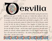 Dervilia - Celtic Name Print | Fine Art Print - 8x10" (20x25 cm)