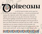 Doireann - Celtic Name Print | Fine Art Print - 16x20" (40x50 cm) image