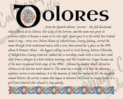 Dolores - Celtic Name Print | Digital Download