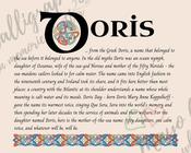 Doris - Celtic Name Print | Digital Download image