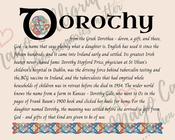 Dorothy - Celtic Name Print | Fine Art Print - 8 x 10 inches