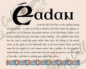 Éadan - Celtic Name Print | Fine Art Print - 16x20" (40x50 cm)