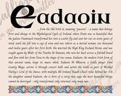 Eadaoin - Celtic Name Print | Digital Download