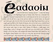 Éadaoin - Celtic Name Print | Digital Download
