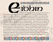 Eibhin - Irish Name - Fine Art Print - 8x10" (20x25 cm) image