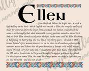 Ellen - Celtic Name Print | Fine Art Print - 8x10" (20x25 cm)