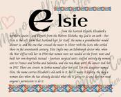 Elsie - Celtic Name Print | Fine Art Print - 16 x 20 inches