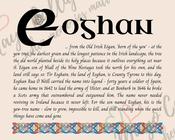Eoghan - Celtic Name Print | Fine Art Print - 16x20" (40x50 cm)