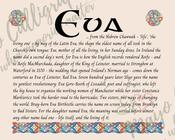 Eva - Celtic Name Print | Fine Art Print - 8x10" (20x25 cm)