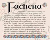 Fachtna - Celtic Name Print | Fine Art Print - 8x10" (20x25 cm)