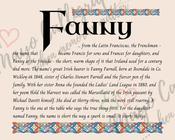 Fanny - Celtic Name Print | Digital Download