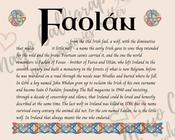 Faolán - Celtic Name Print | Digital Download