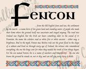 Fenton - Celtic Name Print | Digital Download