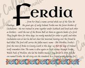 Ferdia - Celtic Name Print | Fine Art Print - 16x20" (40x50 cm)